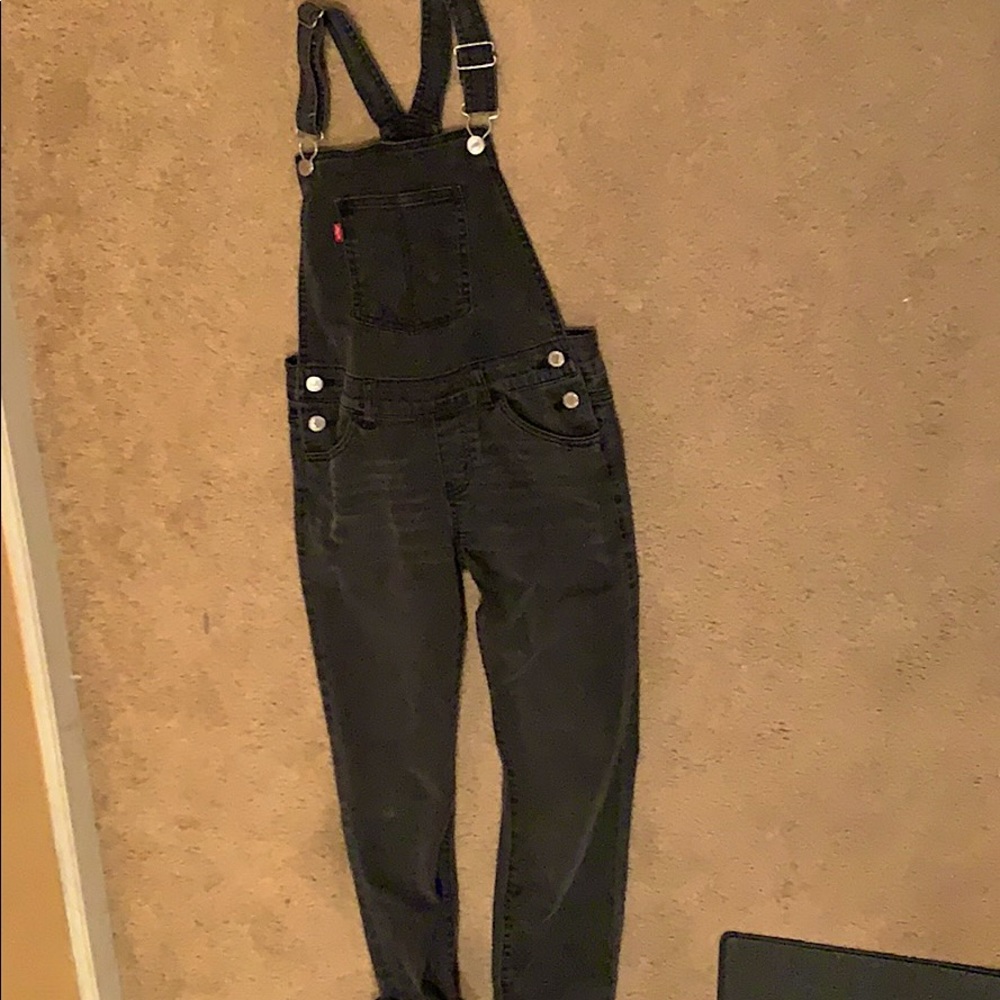 Levi black overalls size 12 regular